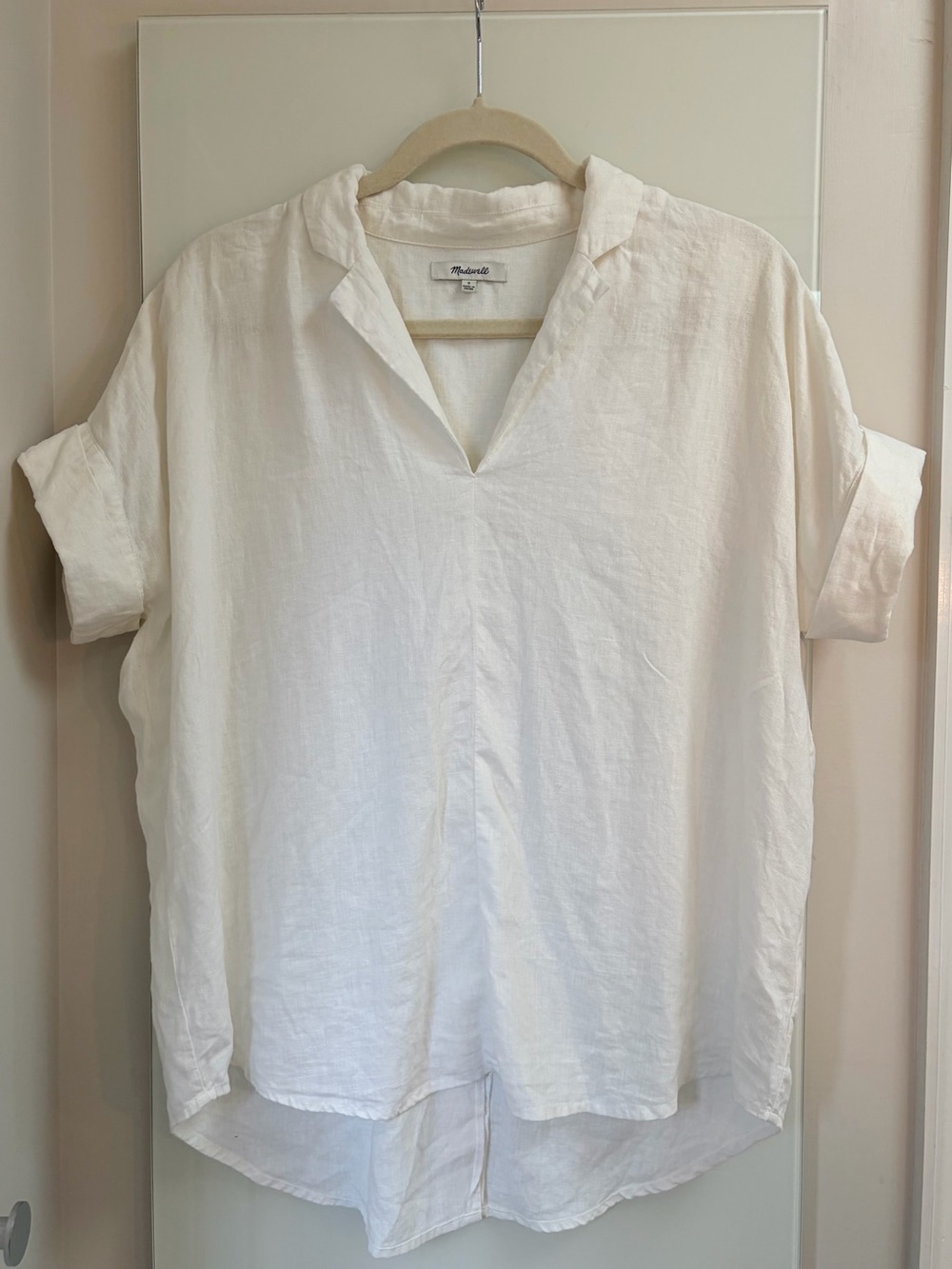 Madewell Linen Hi-Low Shirt